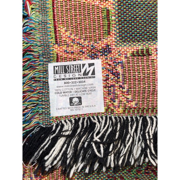 Mill Street Cotton Throw Blanket Winter Garden Fl Heritage Foundation Centennial - Picture 11 of 11